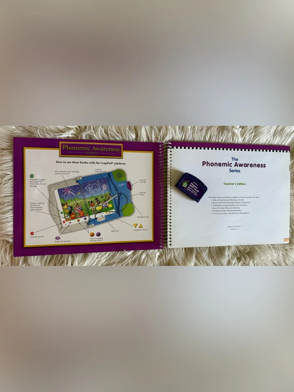 Leapfrog Schoolhouse Phonemic Awareness Leappad Teacher’s Manual Cartridge Set
